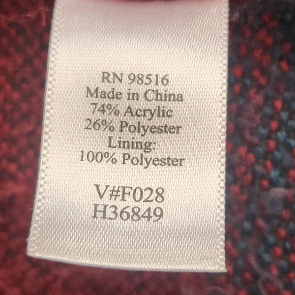 Coldwater Creek Vibrant Southwestern Blazer PS Vintage Tapestry Orange Purple - Picture 10 of 14